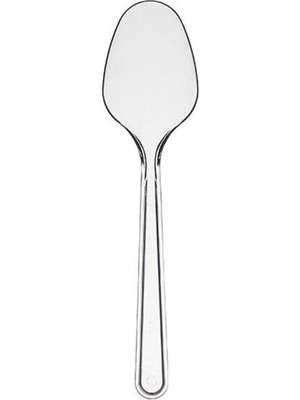 Bezelye Plastik Kaşık Şeffaf 100'LÜ
