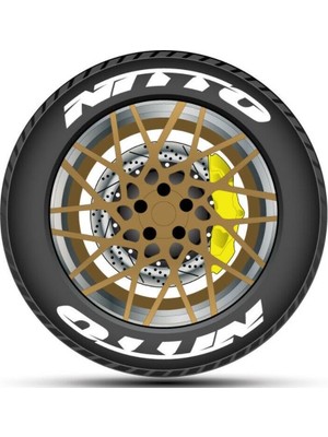 Ps Stickers Lastik Yazısı 8li Nıtto  Stıker