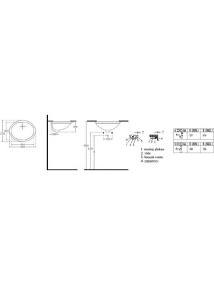 Ideal Standard Ideal S. Strada O Tezg. Altı Lav. 38*46CM