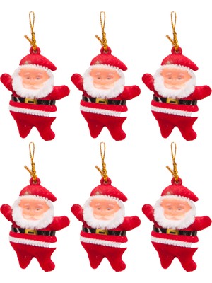 Partijet Yılbaşı Çam Ağacı Süsü Noel Baba 6'lı