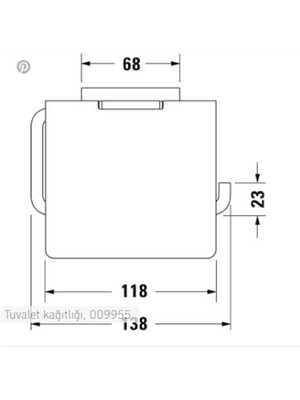 Duravit Karree Tuvalet Kağıtlığı 0099551000