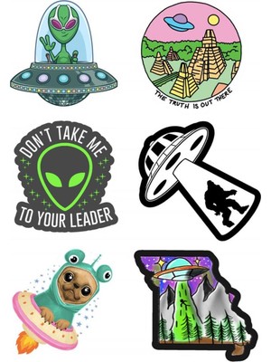 Woohoo Alien Sticker 204