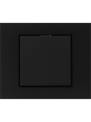 Ovivo Grano Tekli Elektrik Anahtarı - Dayanıklı Siyah Plastik Çerçeve ile Kolay Montaj