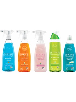 Viking Premium 5 Li Set (Çok Amaçlı,banyo,mutfak,wc Temizleyici,bulaşık Deterjanı)