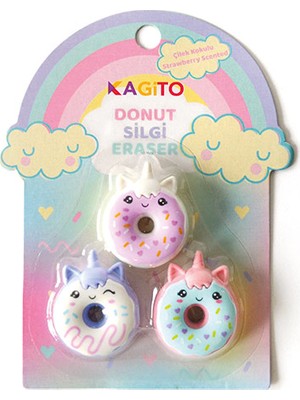 Kagito Donut Silgi Seti 3’lü