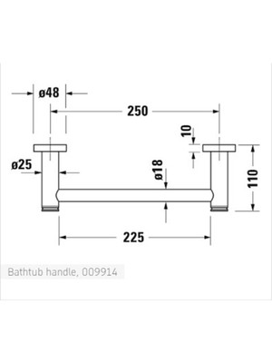 Duravit D-Code Küvet Tutamağı 0099141000