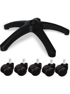 Lena Ofis 5 Tekerlekli Yıldız Ayak