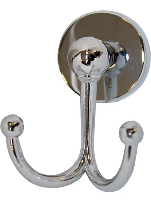 Ahlez Lüx Krom İkili Bornoz Askılığı