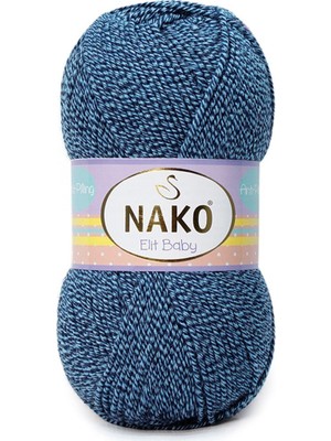 Nako Elit Baby 21350 Mavi Lacivert Muline Örgü İpi