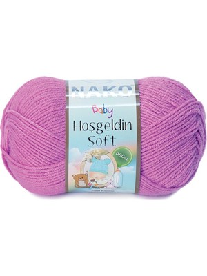 Nako Hoşgeldin Soft 1249 Gül Örgü İpi