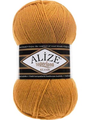 Alize Superlana Klasik 02 Safran  Örgü İpi