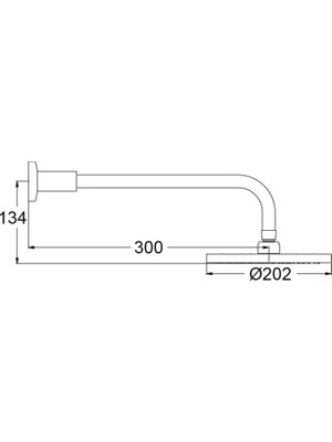 Ideal Standard Sevajet 20 cm Tepe Duşu - Duş Kolu Dahil