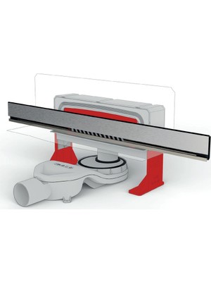 Evimetal - 60 cm Duvar Gideri - WallLine - 304 Kalite Paslanmaz - Kokusuz Yan çık.