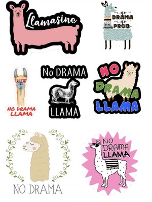 Woohoo Design Lama Sticker 48