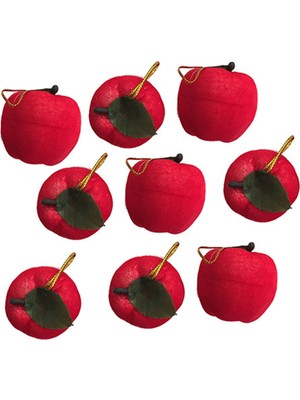 Partijet Yılbaşı Çam Ağacı Süsü Kırmızı Elma 12'li