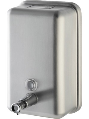 Ahlez Dikey Sıvı Sabunluk 1000 ml Paslanmaz Çelik