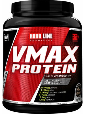 Hardline Nutrition Vmax Protein 908 gr Çikolata 23 gr Vegan Protein Bezelye Proteini