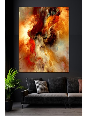 Hediyeler Kapında 100x140 Su ve Ateş Kanvas Duvar Tablo