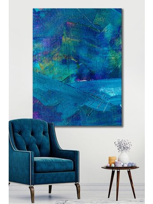 Hediyeler Kapında 70x100 Yağlı Boya Görünümlü Blue Kanvas Tablo