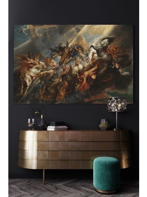 Hediyeler Kapında 100X140 Mitolojinin Gücü Kanvas Duvar Tablo