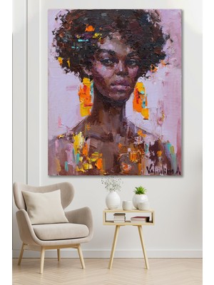 Hediyeler Kapında 50x70 Yağlı Boya Görünümlü Negro Kanvas Tablo