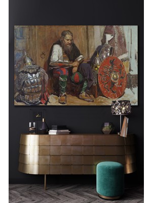 Hediyeler Kapında 100x140 Savaş Sonrası Kanvas Duvar Tablo