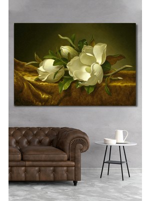 Hediyeler Kapında 50x70 Kadife Çiçeği Kanvas Duvar Tablo