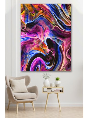 Hediyeler Kapında 50X70 Renklerin Plazma Şekli Kanvas Tablo