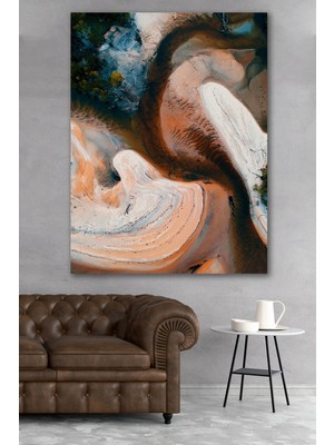 Hediyeler Kapında 50X70 Brown Art Soyut Kanvas Tablo