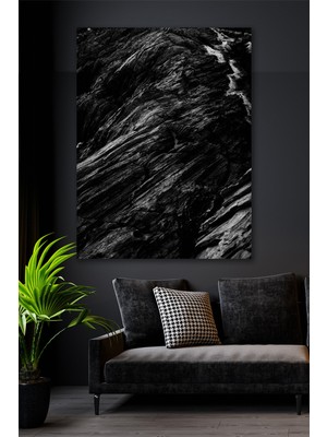 Hediyeler Kapında 50X70 Black Stone Kanvas Duvar Tablo