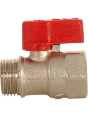 Eca R 1/4" Mini Küresel Valf (Kırmızı Volanlı) 102122026