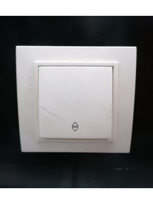 EL-Bİ Zena Beyaz Veavien Anahtar (Çerceve Dahil)