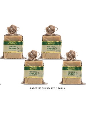 Akiksir Eşek Sütü Sabun 4 Adet 220 gr