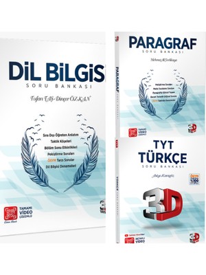 Çözüm Yayınları 3D TYT Türkçe-Paragraf - Dil Bilgisi Soru Bankası Seti
