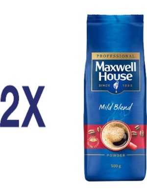 Jacobs Maxwell House Mild Blend Çözünebilir Kahve 500 gr 2'li Paket
