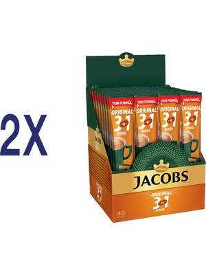 Jacobs 3 Ü 1 Arada 40 Lı x 2 Paket