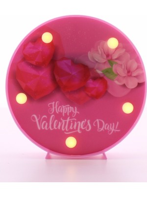 Deco Elit Dekoratif  3D LED Lamba Valentines Day LED Lamba