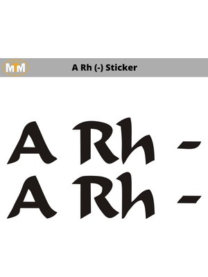 A rh (-) Sticker