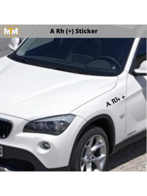 A rh (+) Sticker