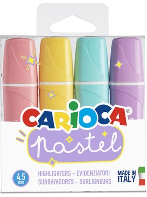 Carioca Pastel Renk İşaretleme Kalemi 4'Lü