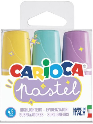 Carioca Pastel Renk Mini İşaretleme Kalemi 3'Lü