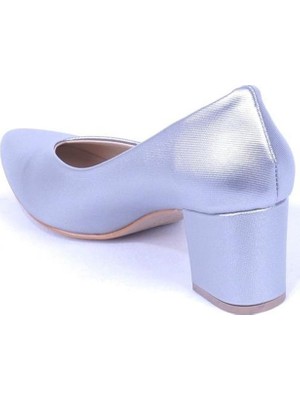 Ustalar Ayakkabı Gümüş Kadın Topuklu Ayakkabı 360.411