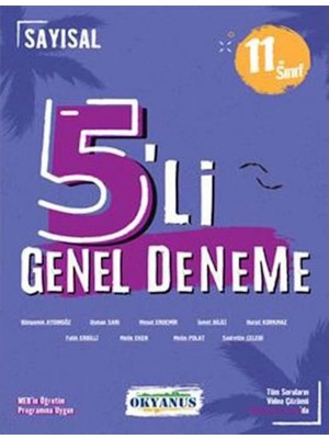 Okyanus Yayınları 11. Sınıf 5'li Sayısal Deneme