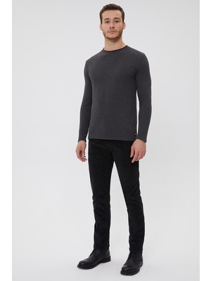 Lee Cooper Ricky Yüksek Bel Düz Kesim Düz Paça Siyah Erkek Pantolon