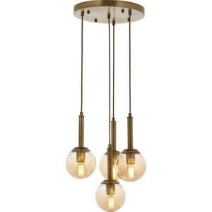 AVONNI AV-60216-4ET Eskitme Kaplama Modern Avize E27 Metal Cam 40cm