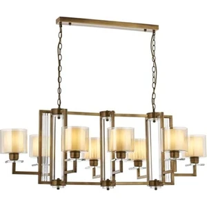 AVONNI AV-60190-8E-YM Eskitme Kaplama Modern Avize E27 Metal Cam 110x60cm