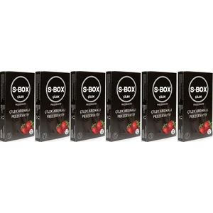 Kondom Çilek Aromalı Prezervatif 12'li 6 Paket (72 Adet)