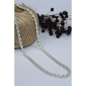 Htc Gümüş Sepeti Burma Halat Gümüş Kolye Kadın-Erkek 50 cm