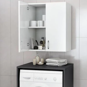 Makina Üstü Dolap, Banyo Dolabı, Çamaşır Dolabı, Havlu Dolabı, Kapaklı Dolap - Beyaz