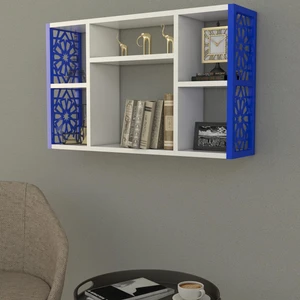 Terek Remaks Dekoratif Duvar Rafı Mavi